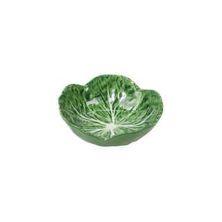 Melamine cabbage snack bowl 12cm – green leaf design, durable small serving bowl