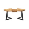 Calia Round/Oval Oak Extendable Dining Table - dia. 130cm