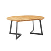 Calia Round/Oval Oak Extendable Dining Table - dia. 130cm