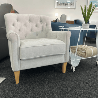 Captain Club Chair - Hale Linen Fabric