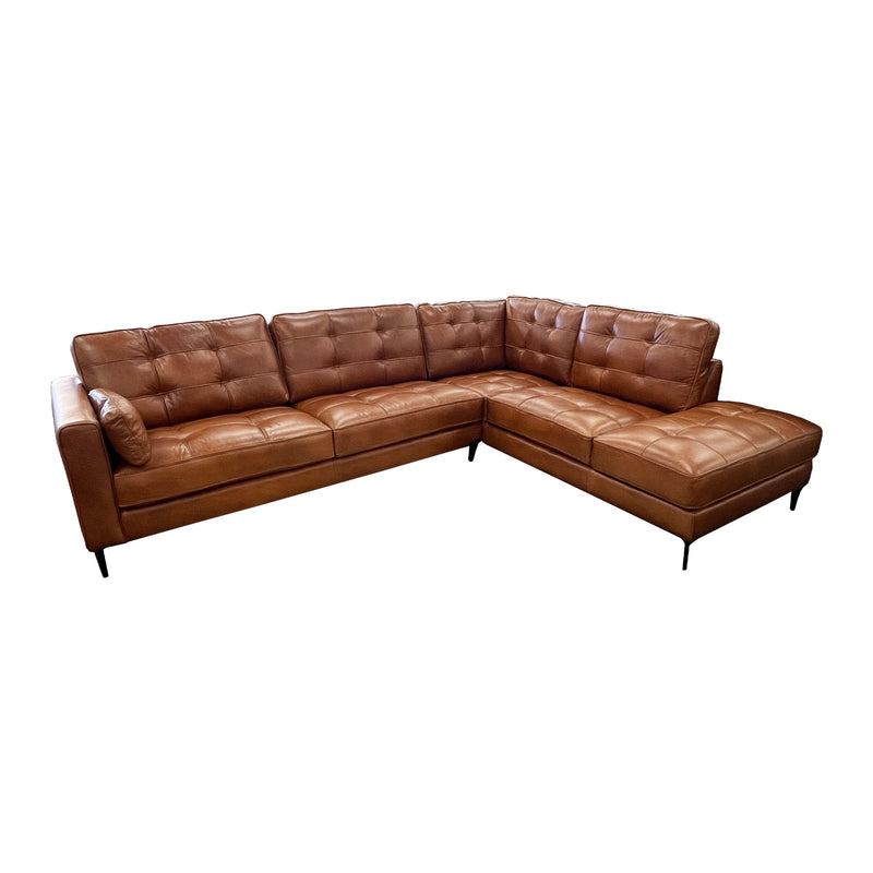 Chester Sofa Chse - 3 Seater Left + Corner Extension Chaise - Urban Sofa - Antique Tan Full Grain Natural Leather