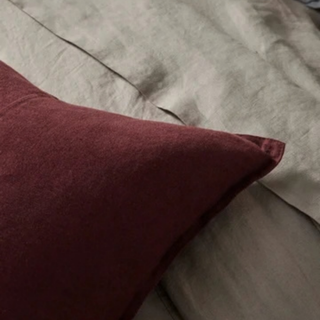 Cushion - Como with Feather Inner - Garnet