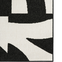Indoor/Outdoor Rug - Copacabana (100% Polypropylene) - Black/Ecru - 160x230cm