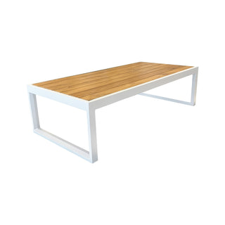 Copenhagen Outdoor Coffee Table - White & Teak