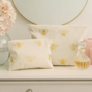 Cosmetic Bags on a vanity