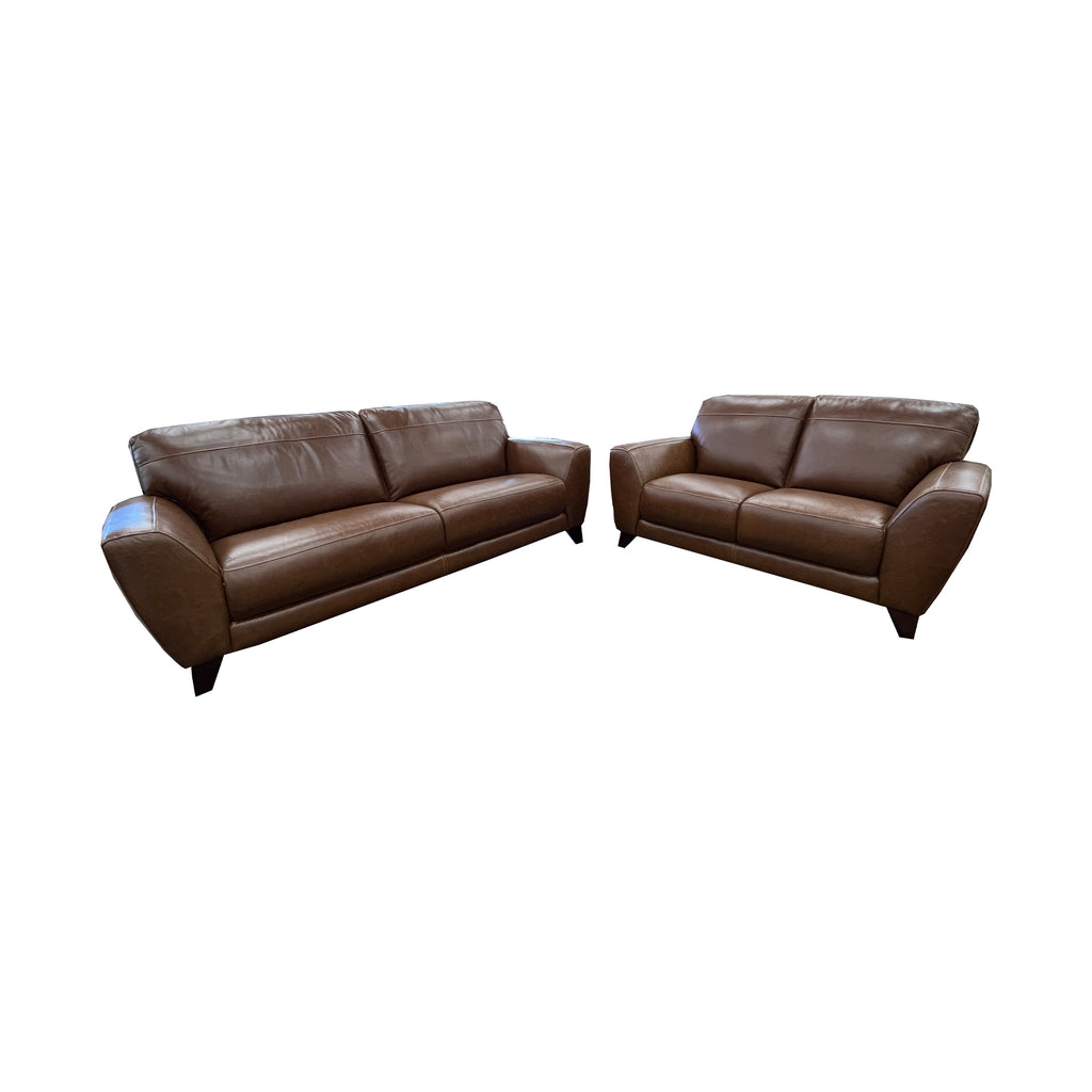 Croft 3+2 Seater Leather Lounge - Kings Road Tan Leather