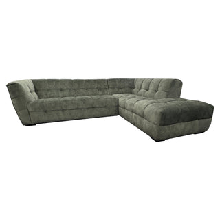 Cruz Sofa Chaise - Urban Sofa - Forest Green Velvet