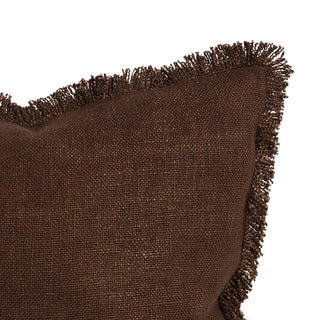 Cushion - Dover with Feather Inner - Chocolate
