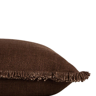 Cushion - Dover with Feather Inner - Chocolate