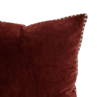 Cushion - Edward with Feather Inner - Oxblood