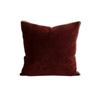Cushion - Edward with Feather Inner - Oxblood
