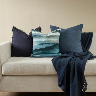 Cushion - Mariella  with Feather Fill  - Diesel