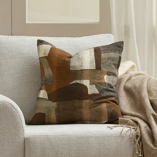 Cushion - Sienna with Feather Fill  - Chocolate