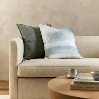 Cushion Sunset with Feather