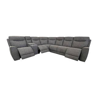 Denburn 7pc Power Recliner Suite - Talent Graphite Fabric