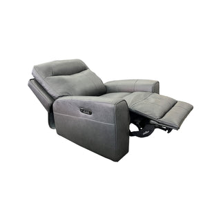 Denburn Leather recliner with Power headrests