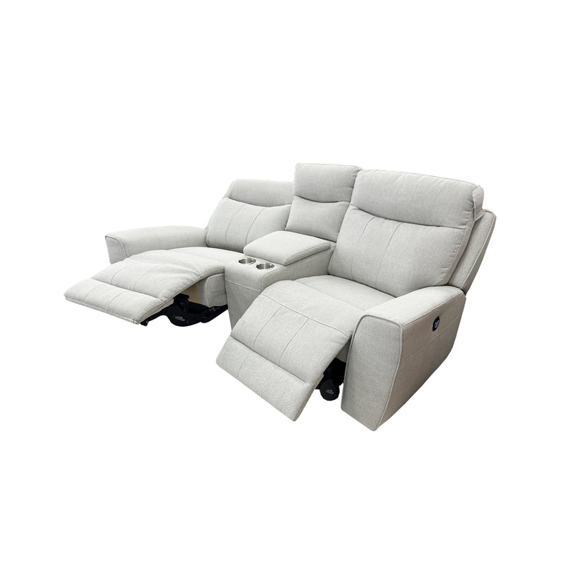 Denburn 3pc - Electric Recliner - Urban Sofa - Talent Silver Fabric