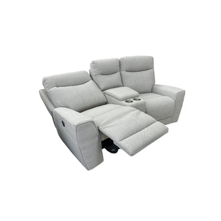 Denburn 3pc - Electric Recliner - Urban Sofa - Talent Silver Fabric