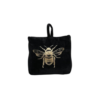 Doorstop - Black with Bee motif