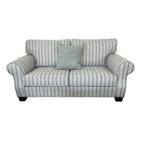 Eaton Rolled Arm Lounge Suite in Camden Sage Fabric1