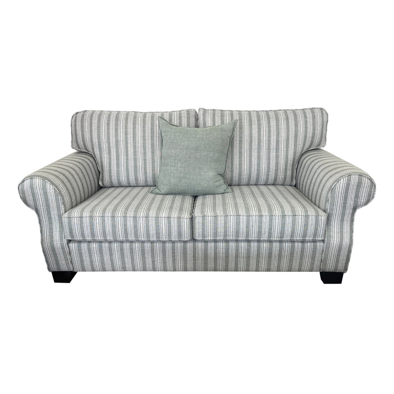 Eaton Rolled Arm Lounge Suite in Camden Sage Fabric1