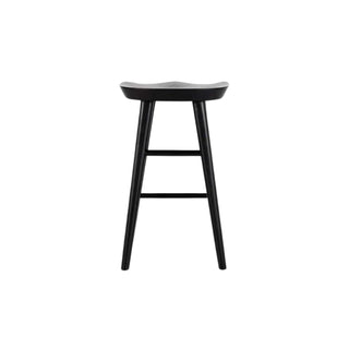 Elin Black Oak Counter Stool - Black Stained Solid Oak