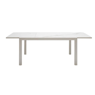 Extension Table Ceramic White Extended