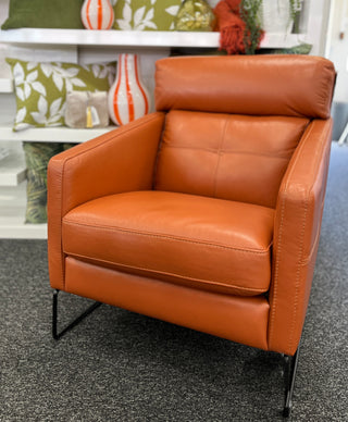 Frenzo Chair - Cat 15 - Burnt Orange Leather