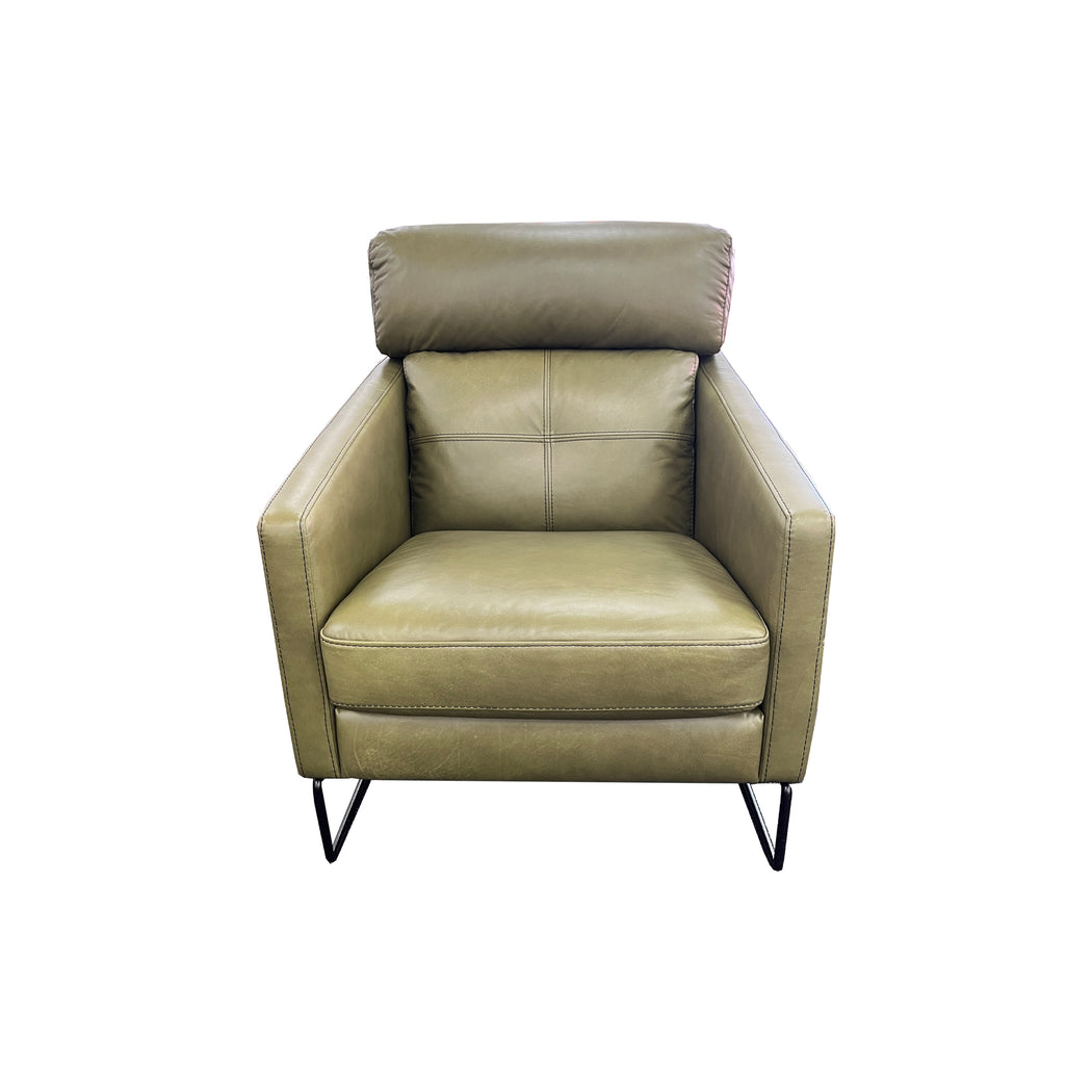 Frenzo Chair Urban Sofa in New Galway Green Waxed Aniline Leather