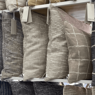 Alder Cushion with Feather Inner - Coffee1