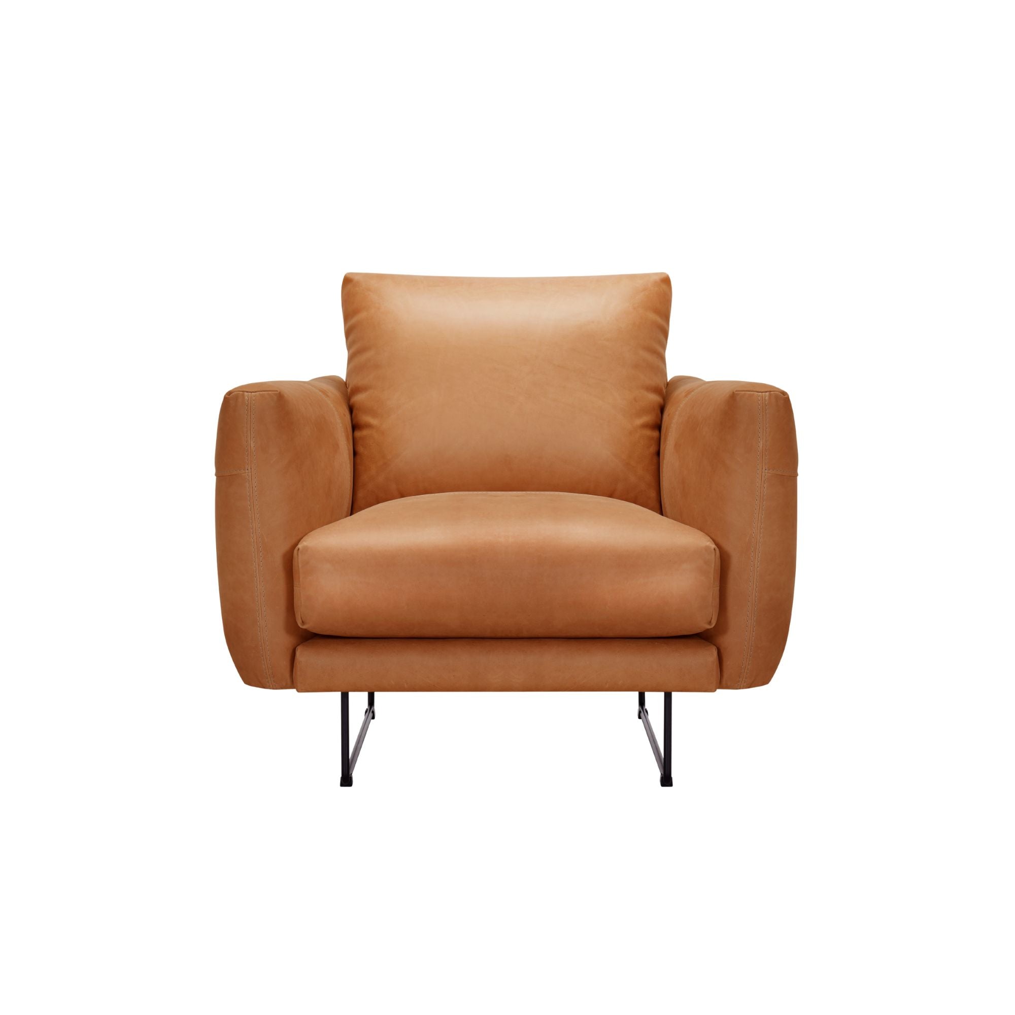 Gatsby Occasional Chair in Ranch Tan Leather