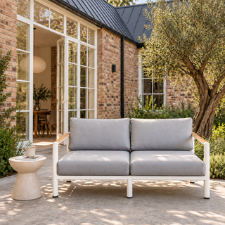 Grenada Outdoor 2 Seater Sofa - White