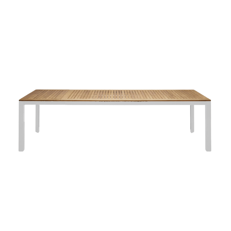 Grove Large Extension Outdoor Dining Table 220/280x100 - White