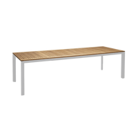 Grove Large Extension Outdoor Dining Table 220/280x100 - White