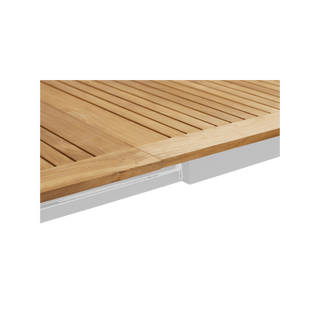 Grove Large Extension Outdoor Dining Table 220/280x100 - White