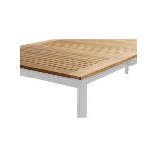 Grove Large Extension Outdoor Dining Table 220/280x100 - White