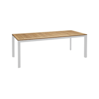 Grove Large Extension Outdoor Dining Table 220/280x100 - White