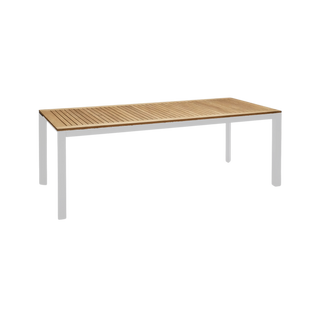 Grove Large Extension Outdoor Dining Table 220/280x100 - White