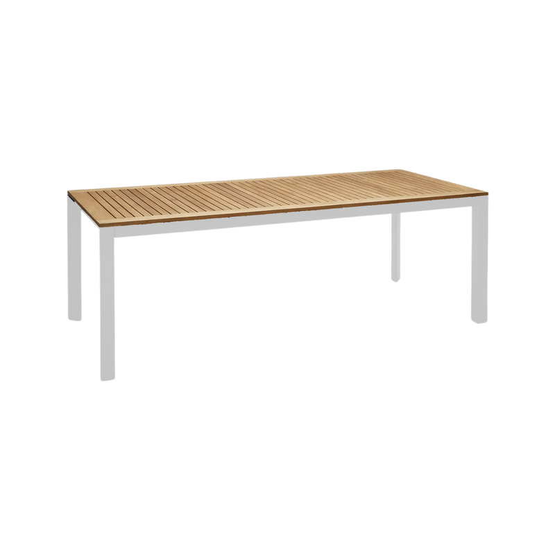 Grove Large Extension Outdoor Dining Table 220/280x100 - White