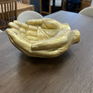 Hand Sculpture in Champagne Resin