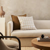 Harrison Cushion with Feather Inner in Ochre