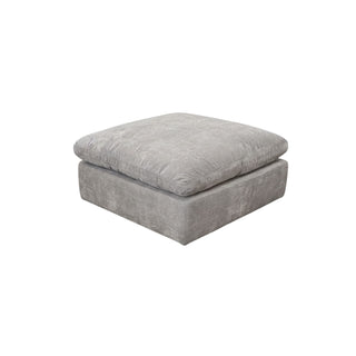 Gray ottoman on a white background