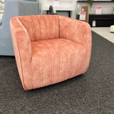 Marvy Swivel Tub Chair - Baby Pink