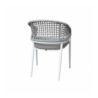 Outdoor dining chair with rope details