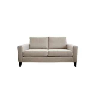 Beige sofa on a white background