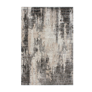 Rug - Juniper - 100% Polyester - Taupe/Black 160x230cm
