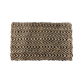 Jute Door Mat - Zigzag
