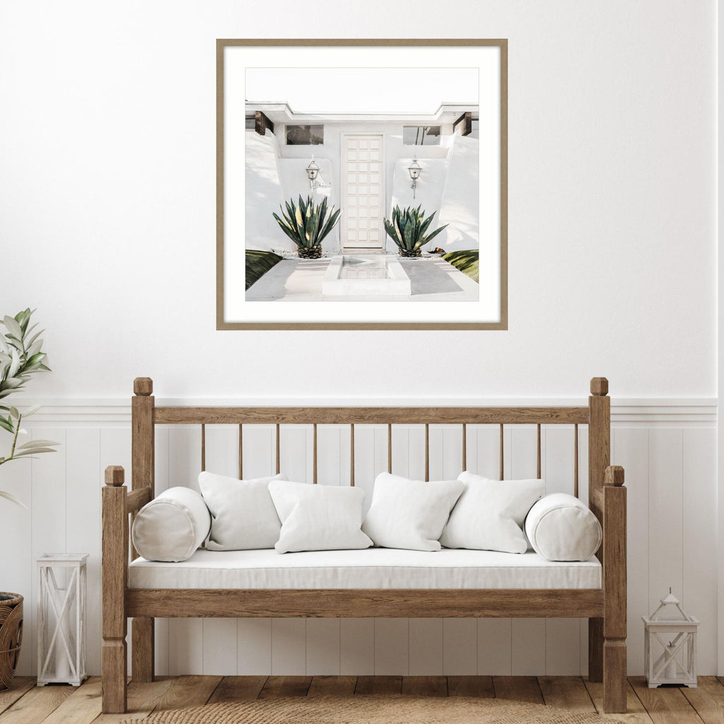 Wall Art La Quinta with Glass and Oak Frame FURNISH