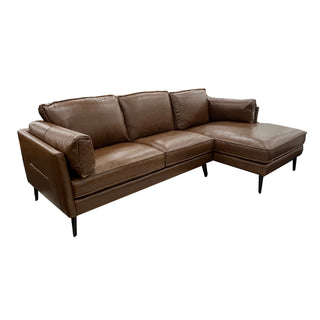 Lawson 2.5Str + CNR Ext Chaise - Kings Road Tan Leather