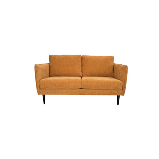 Orange sofa on a white background